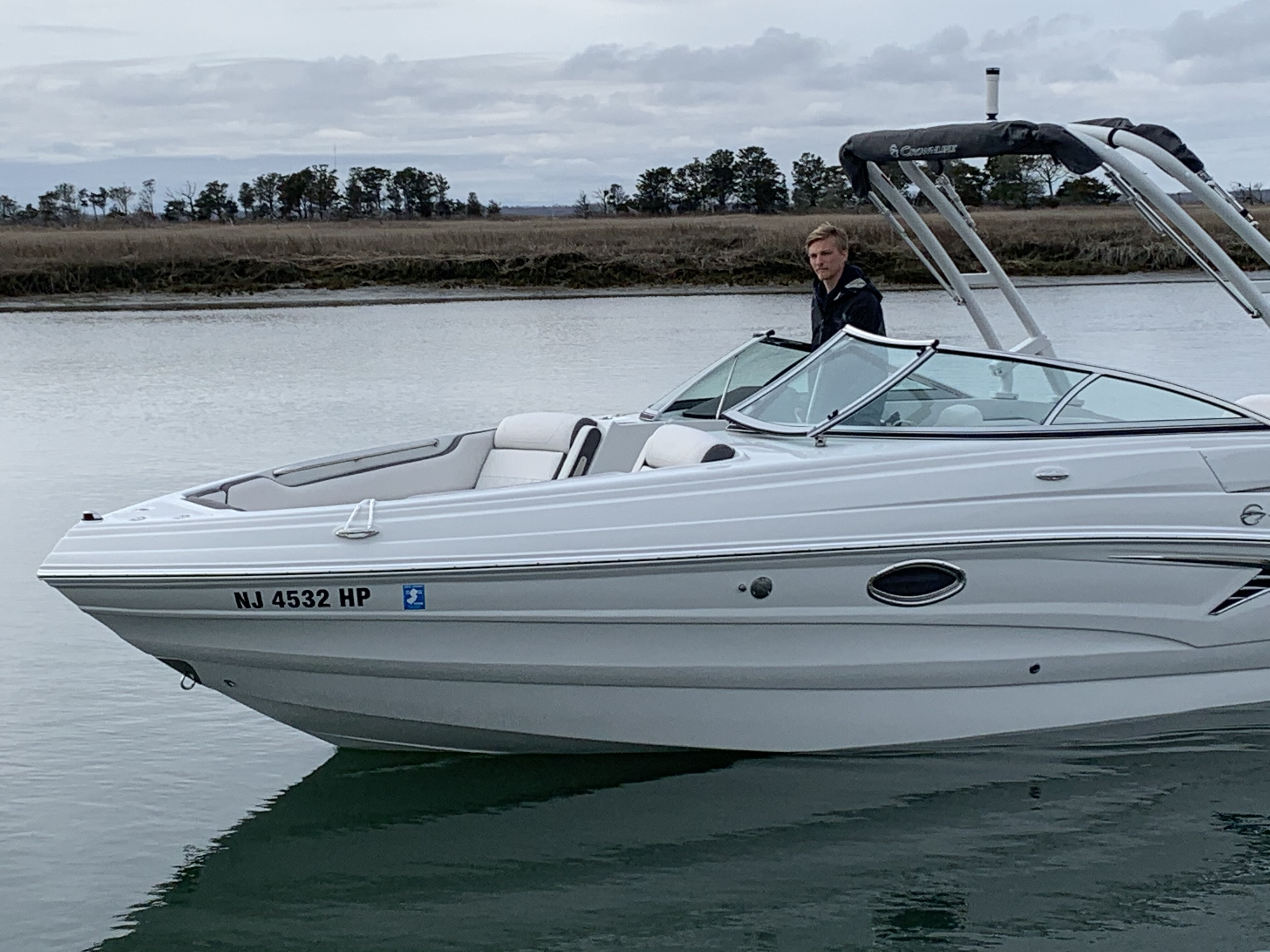 Crownline boat on the water